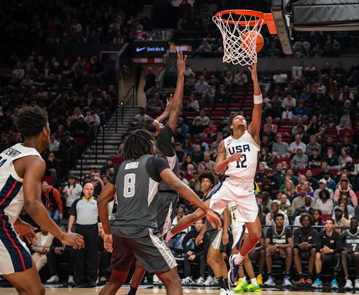 Nike Hoop Summit men's game April 8 2023 Taylor Balkom 3